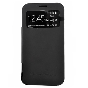 BuySKU74452 4200mAh Backup Battery PU Protective Flip Case with Sleep Function /Card Holder for Samsung Galaxy Mega /i9200 (Black)
