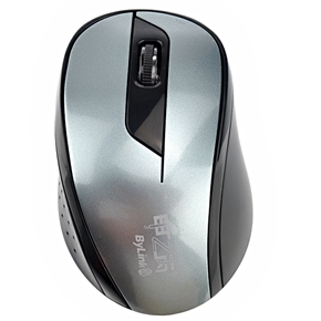 BuySKU74112 Bylink S5 2.4GHz Wireless Optical Mouse with USB Nano Receiver for PC /Laptop /Notebook /Macbook (Black+Grey)