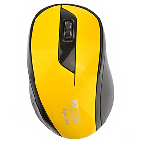 BuySKU74114 Bylink S5 2.4GHz Wireless Optical Mouse with USB Nano Receiver for PC /Laptop /Notebook /Macbook (Black+Yellow)