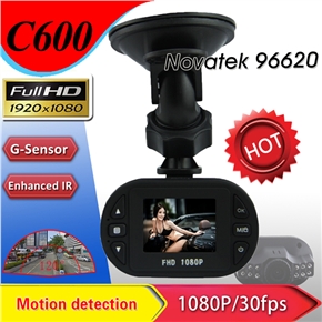 BuySKU70569 C600 1.5-inch TFT-LCD 120-degree Wide Angle Full HD 1080P Portable Car DVR with G-sensor /SOS /IR Night Vision (Black)