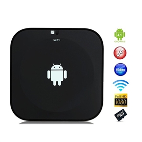 BuySKU74552 CX-818 Android 4.1 RK3066 Dual-core 1GB/4GB Android TV Box with WiFi /Bluetooth /RJ45-port /HDMI /AV-out /USB (Black)