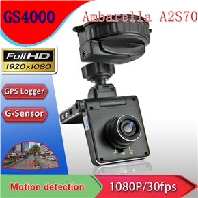 BuySKU74428 GS4000 2.0-inch LCD 140-degree Wide Angle FHD 1080P H.264 Car DVR with GPS Logger /G-sensor /SOS /HDMI (Black)