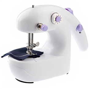 BuySKU74480 Handheld Desktop Electric Mini Sewing Machine & Portable All-in-one Sewing Box Needlework Box Set