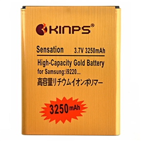 BuySKU74500 KINPS Replacement 3.7V 3250mAh High-capacity Rechargeable Li-ion Battery for Samsung Galaxy Note /i9220 (Golden)