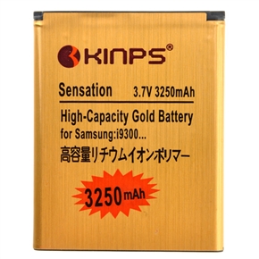 BuySKU74503 KINPS Replacement 3.7V 3250mAh Rechargeable Li-ion Battery for Samsung Galaxy S III /i9300 (Golden)