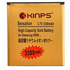 BuySKU74501 KINPS Replacement 3.7V 3300mAh High-capacity Rechargeable Li-ion Battery for Samsung Galaxy S IV /i9500 (Golden)