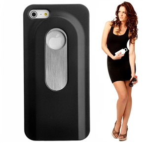 BuySKU74336 Novelty Slide-out Bottle Opener Style Hard Protective Back Case Cover for iPhone 5 (Black)