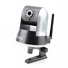 BuySKU74449 TENVIS iprobot2 0.3MP IR Cut Pan/Tilt PTZ WiFi Network IP Camera with IR Night Vision /RJ45 Port /TF Slot (Black)