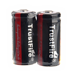 BuySKU74306 TrustFire 16340 3.7V 880mAh IC Protected Rechargeable Li-ion Battery Cell - One Pair