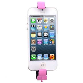 BuySKU74279 Universal Bicycle Cycling Car Steering Wheel Mount Smart Clip Holder Stand for iPhone /Cellphone /GPS (Pink)