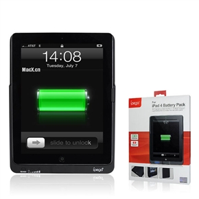 BuySKU74578 ipega PG-IP118 9000mAh Backup Battery Pack Hard Protective Back Case for iPad 4 (Black)