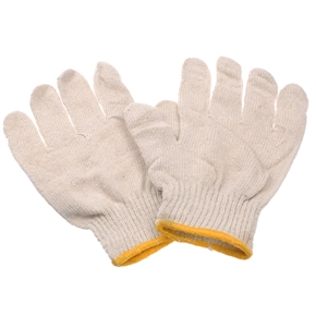 BuySKU69567 500G Cotton Yarn Knitted Gloves Protective Working Gloves - One Pair
