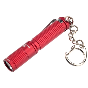 BuySKU74885 Olight i3S EOS CREE XP-G2 80-lumens Aluminum Alloy Waterproof Mini LED Flashlight with Keychain (Red)