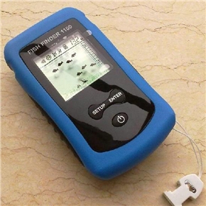 BuySKU74610 Portable LCD Display Screen Waterproof Wireless Sonar Sensor Fish Finder (Blue)