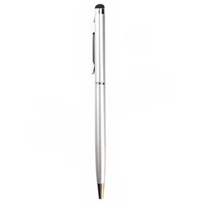 2-in-1 Universal Capacitive Touch Screen Stylus Pen & Ballpoint Pen for iPhone /iPad /Smartphone (Silver)