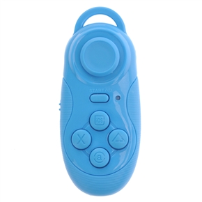 Portable 2-in-1 Wireless Bluetooth Gamepad & Camera Self-Timer Selfie Shutter Remote for iPhone /iPad /Android Phones & Tablets /PC (Blue)