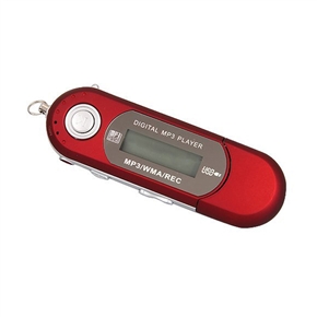 Portable 1.3-inch LCD Screen 8GB Digital MP3 Player USB Flash Drive with FM Radio /MIC /3.5mm Audio Jack (Red)