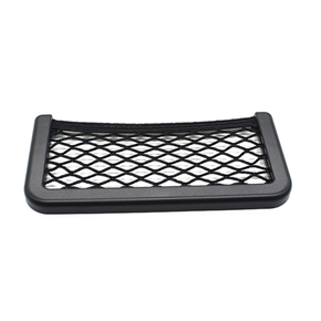 20*9CM Car Seat Storage Net Bag Phone Holder Pocket Organizer (Black)