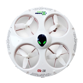 Cheerson CX-31 2.4GHz 4CH 6-Axis Gyro 2 Speed Modes 360-degree Eversion Remote Control RC Quadcopter UFO with LED Light