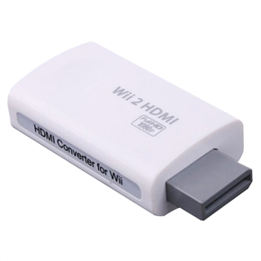 Professional Wii to HDMI Converter 720P/1080P HD Output Upscaling Converter Adapter (White)