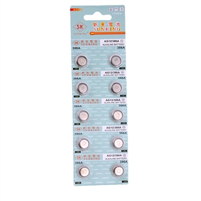 BuySKU68207 1.55V SUNKING AG12/386A Alkaline Button Cell Battery (10pcs/set)