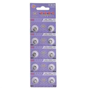 BuySKU68077 1.55V SUNKING AG3/393A Alkaline Button Cell Battery (10pcs/set)