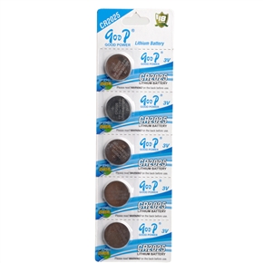 BuySKU68203 3V GODP CR2025 Lithium Button Cell Battery (5pcs/set)