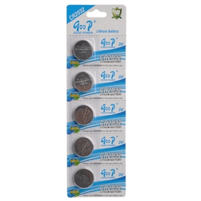 BuySKU68075 3V GODP CR2032 Lithium Button Cell Battery (5pcs/set)