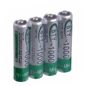 BuySKU68279 BTY AAA Ni-MH Rechargeable Battery 1000mAh 1.2V (4pcs/set)