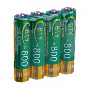 BuySKU68280 BTY AAA Ni-MH Rechargeable Battery 800mAh (4pcs/set)