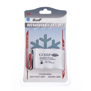 BuySKU68275 GODP GD-301 3.6V 400mAh Cordless Phone Ni-MH Rechargeable Battery Pack