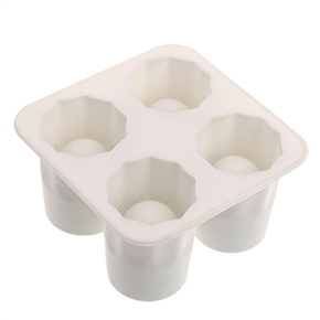 BuySKU62265 Ice Shot Glass Mold Lattice Ice Shooter Glass Maker (White)