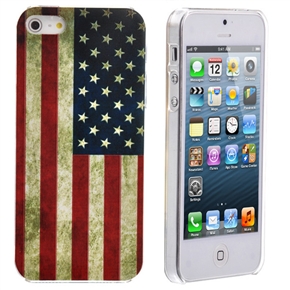 BuySKU68386 Retro Style American National Flag Pattern Hard Protective Back Case Cover for iPhone 5