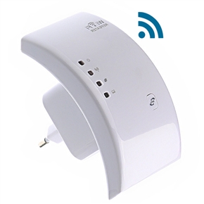 BuySKU68729 300Mbps Wireless-N WiFi Repeater 802.11n Router Signal Range Expander Amplifier (White)