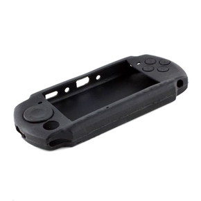 BuySKU69174 Stylish Silicon Case Skin Cover for PSP2000/3000 Console (Black)