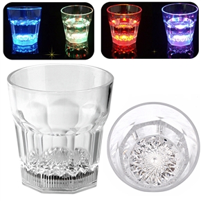 BuySKU63266 10 Ounce Flashing & Steady Light Colored LED Light Wine Cup for Bar Party