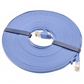 BuySKU66267 10M High-speed RJ45 CAT6a Flat Ethernet Patch Network Lan Cable (Sky-blue)