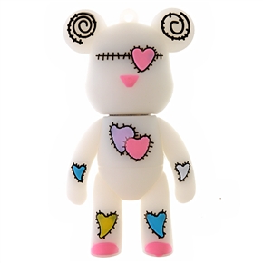 BuySKU60541 1GB Lovely Momo Bear USB Flash Drive Flash Memory U Disk (White)