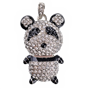 BuySKU60811 1GB U Disk Panda Style USB Flash Memory Drive with Rhinestone