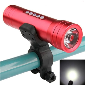 BuySKU66930 2 Modes Rechargeable Bicycle MP3 Player & Speaker with TF Card Slot & 3.5mm Audio Jack(Red)