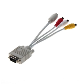 BuySKU23424 21.5CM VGA SVGA to S-Video 3 RCA TV AV Cable Adapter