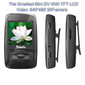 2GB Mini DVR 1.44-inch TFT LCD Screen Video Recorder with MP3 MP4 (Black)