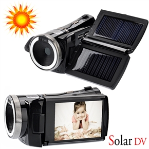 BuySKU61089 3.0" 270 Rotating LCD Screen 1.3MP CMOS HD Digital Video Camcorder with Dual Solar Panel & HDMI Out & 8X Digital Zoom