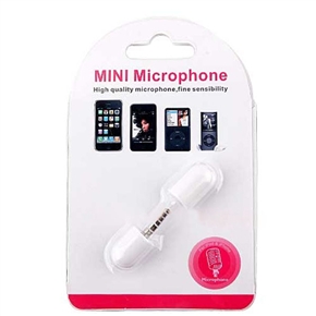 BuySKU60599 3.5mm Mini Microphone Handheld for iPhone/ iPod/ iPad (White)