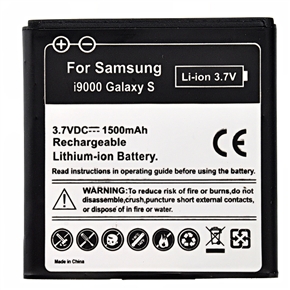 BuySKU55564 3.7V 1500mAh Thin Rechargeable Li-ion Battery for Samsung Galaxy S /i9000 (Black)