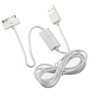 BuySKU67405 30pin Dock USB Sync Data & Charger Cable Cord for iPad /iPhone /iPod (White)