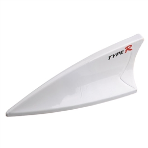 BuySKU59479 3W-101 Shark Fin Plastic Car Antenna Decor (White)