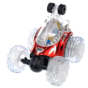 6819 Multifunctional Rechargeable Radio Control Music Toy Car Kit with Light for Children (Red) 
