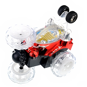 9060D Wireless Remote Control Rechargeable Music Toy Car Kit with Light for Children (Red) 