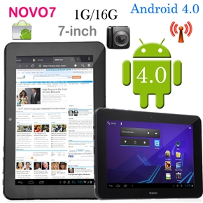 Ainol NOVO7 Aurora A10 1.2GHz 1G/16G Android 4.0 7-inch IPS Capacitive Screen Tablet PC with WiFi HDMI Camera (Black)